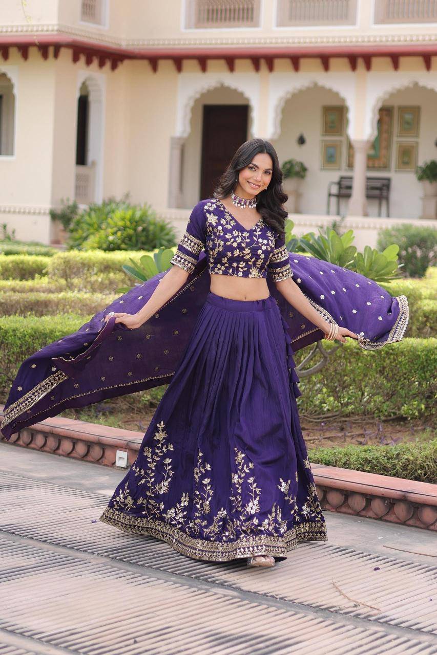 LW 7156 Vichitra Blue Lehenga choli wholesale price in Pune